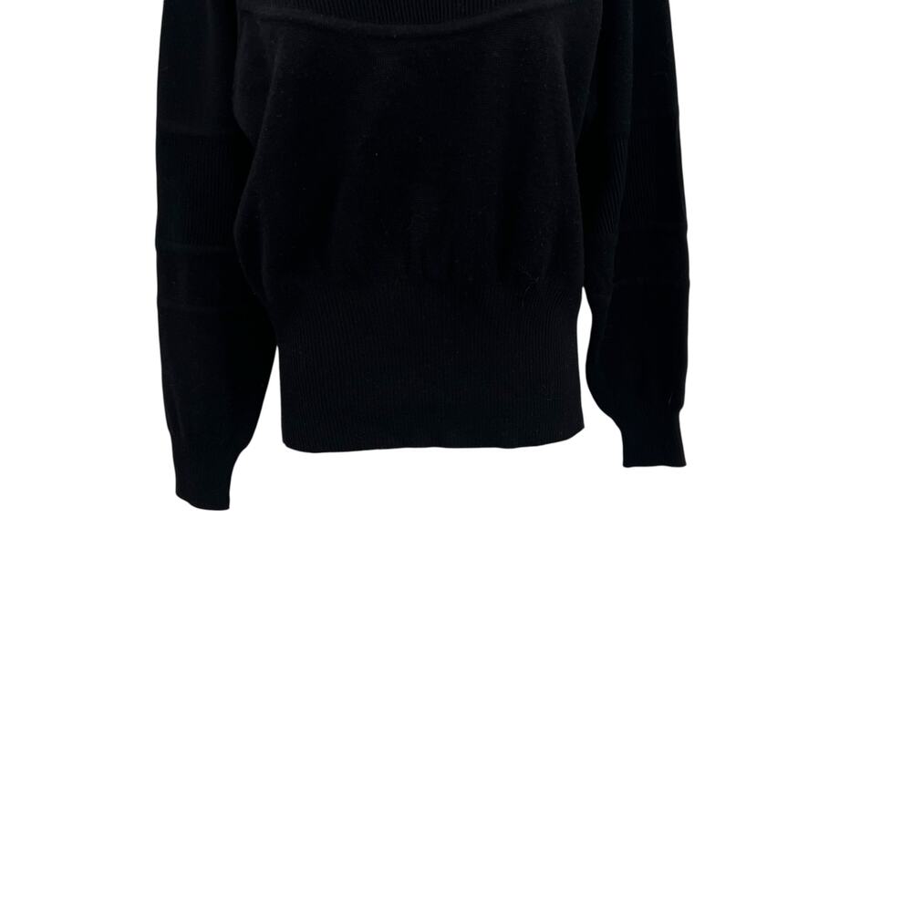 Bogner Vintage 90s‎ Ski Mock Neck Wool Blend Logo Sweater Black Size Small - Picture 6 of 13